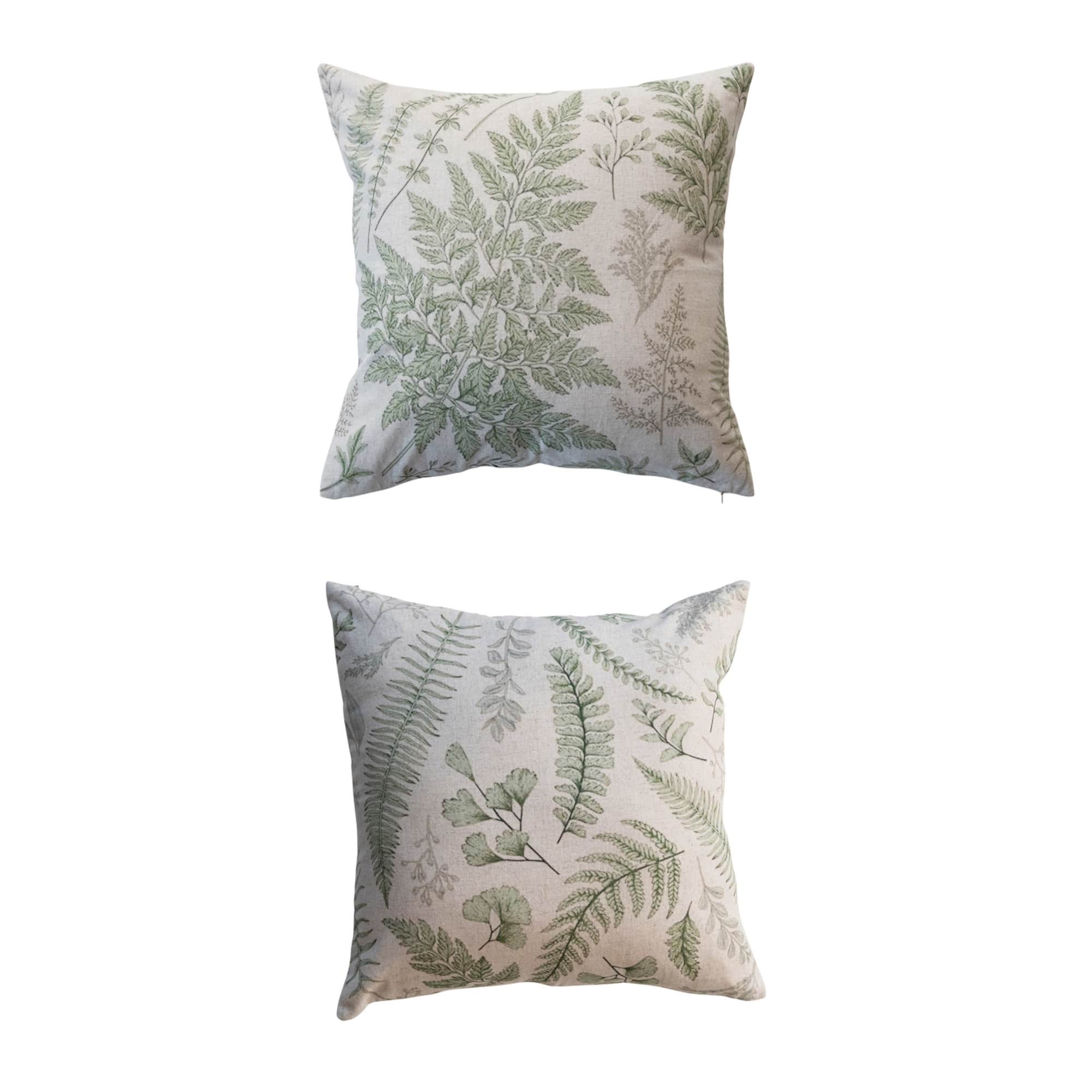 Hello Honey® 20" Multicolor Botanical Print Cotton Blend Pillows Set